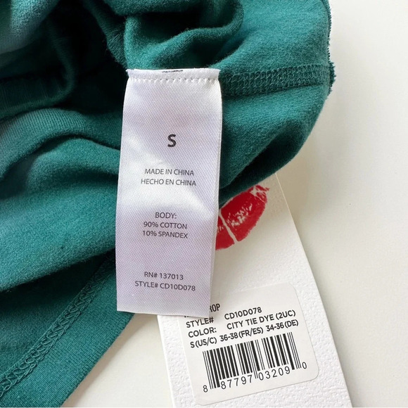 Wildfox Active Riley Crop Bra Tanktop Tie Dye Small - Picture 5 of 12